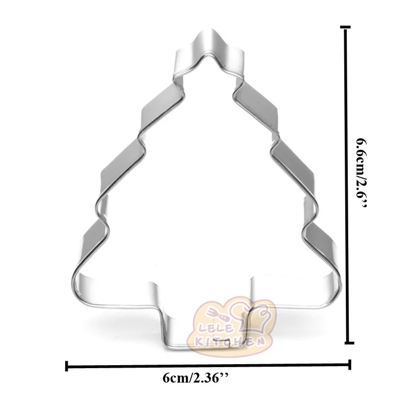1 шт. металлическая форма для печенья в виде рождественской елки|Инструменты