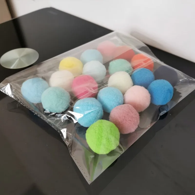 20PCS 30 шт. кошка игрушка мяч Интерактивная 3 см игрушки для кошек играть жевательные погремушка царапинам мяч принадлежности для тренировки животных Цветной мяч игрушка - Цвет: 20PCS