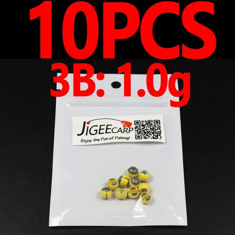 3B 10PCS JIGEECARP 10 шт. многоразовые рыболовные снасти для рыбалки, свинцовые рыболовные снасти, разделенные грузила с полиуретановой резиновой защитой, рыболовные аксессуары - Цвет: 3B 10PCS