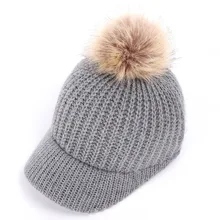 Зимняя женская шапка с помпонами, зимняя шапка для женщин, шапка трикотажная шапка, шапка, плотная теплая однотонная