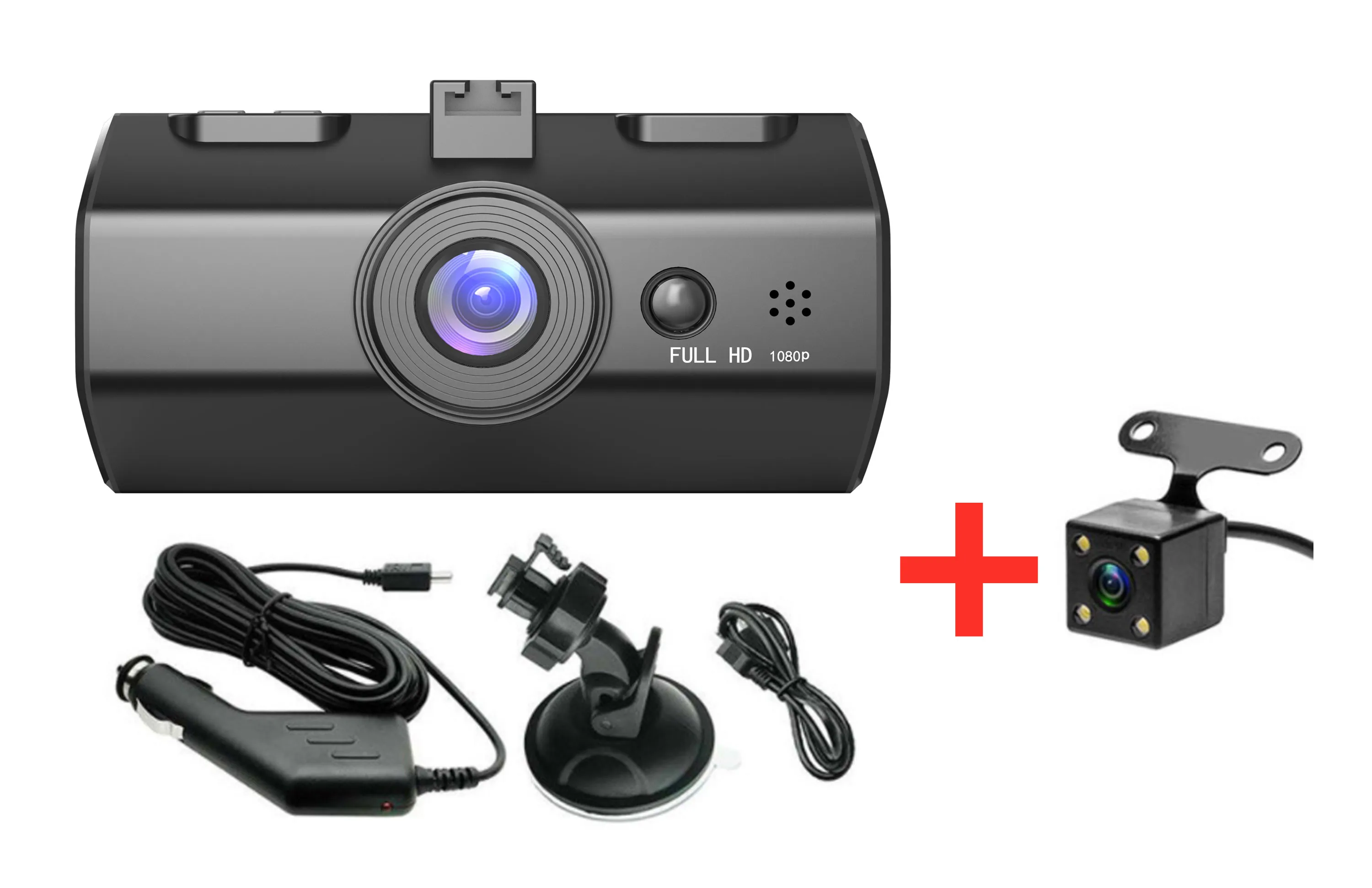 Видеорегистраторы для автомобилей FHD 1920x1080P Dash Cam " ips Двойной ...