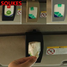 Автомобильный солнцезащитный козырек коробка для салфеток Держатель бумажный органайзер для Jeep Renegade Volkswagen VW Passat B6 B8 B7 CC Polo Lada Granta Vesta