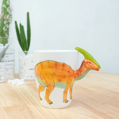 300 мл шнауцер собака кофейная чашка tazas de ceramica creativas забавные животные кружки с динозаврами 3D мультфильм Подарочная чашка Милая кружка собака - Цвет: 04