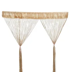 1*2M Beaded String Curtain Door Curtain Beads Thread Tassel Curtains Window Wall Panel Room Divider Doorway Home Wedding Decor