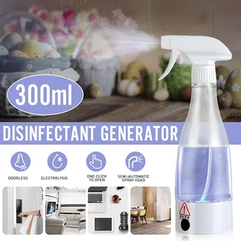 

300ml Germicidal Deodorizing Cleaner Hypochlorite Spray Bottle Generator Home Disinfection Liquid Making Machine