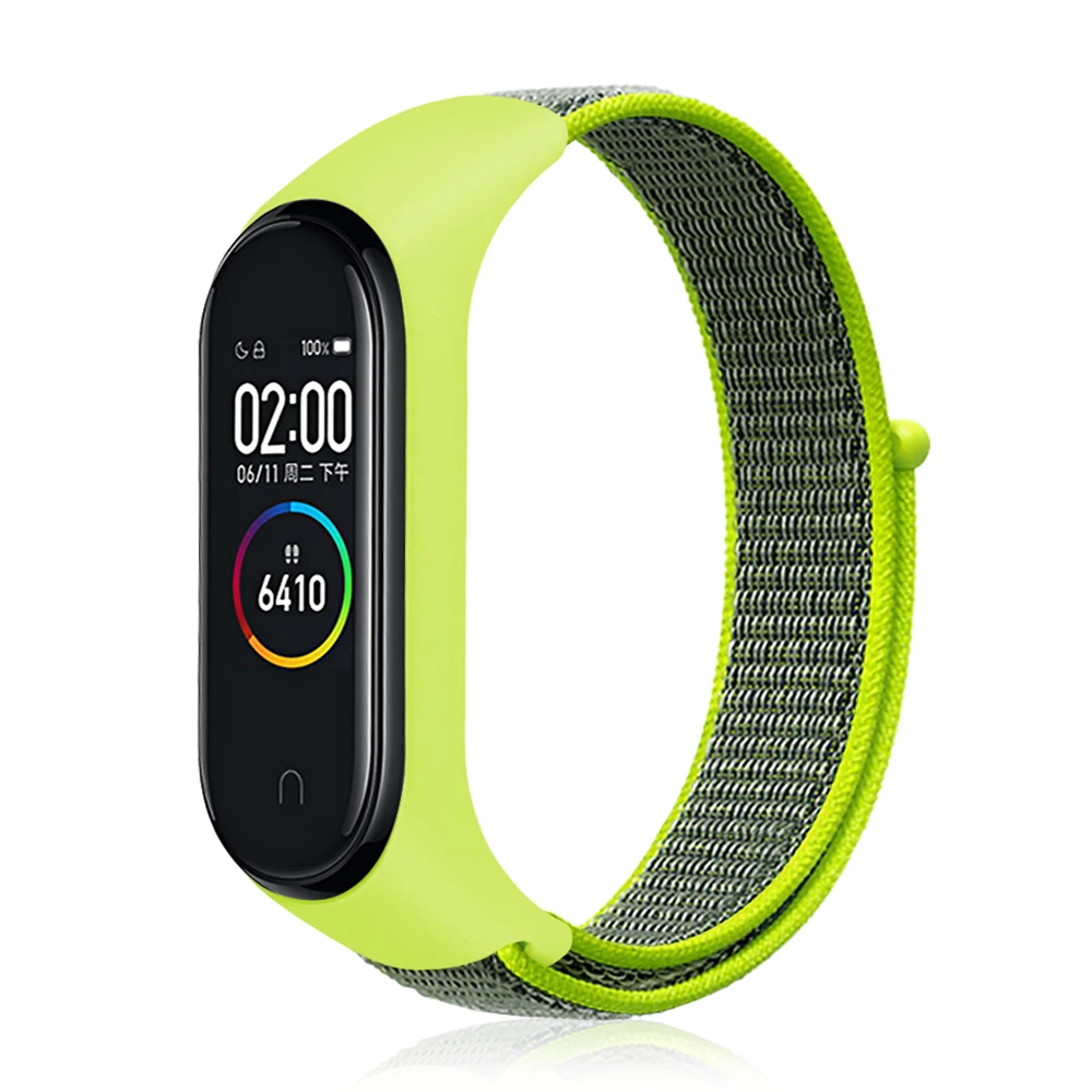 Nylon loop replaceable Bracelet for Xiaomi Mi band 3 Sports Wristband Breathable Strap for Xiaomi Miband 4 smart watch Accessori