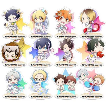 

9cm Anime Haikyuu!! Acrylic Stand Model Toys Printed Desk Action 12 Constellation Figures Comic Exhabition Decor Ornaments