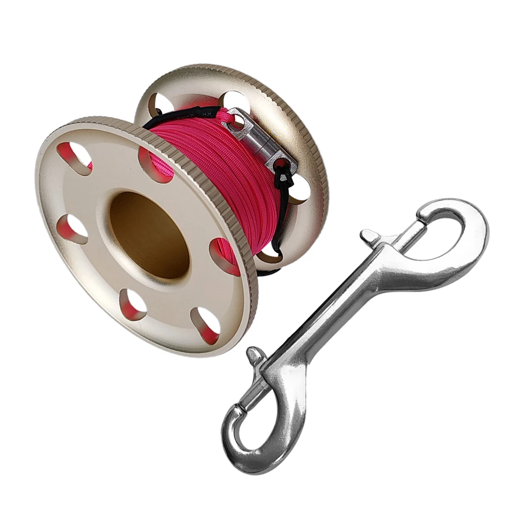 Lightweight Scuba Diving Finger Spool Reel and Replacement 50m/164ft 100ft 30m /20m/66ft Strong Strength Line