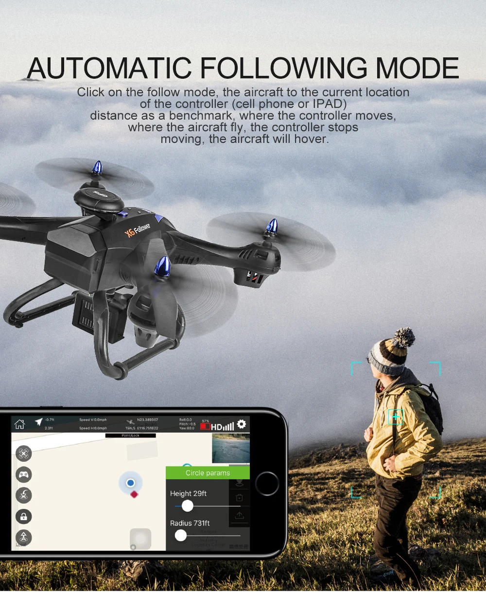 X183 профессиональная широкоугольная камера Дрон 1080P gps 5G wifi HD FPV Квадрокоптер-Дрон самолет вертолет селфи игрушки малыш