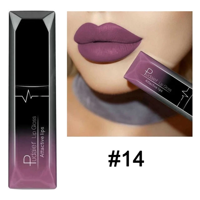 Waterproof Nude Matte Velvet Glossy Lip Gloss Lipstick Lip Balm Sexy Red Lip Tint 21 Colors Women Fashion Makeup Christmas Gifts 14