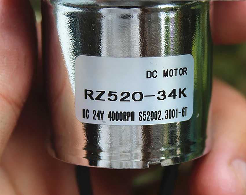 DC24V 80mA 4000 об/мин длинный вал Высокоскоростной микро мотор постоянный сильный магнитный двигатель с угольными щетками DC12-24V