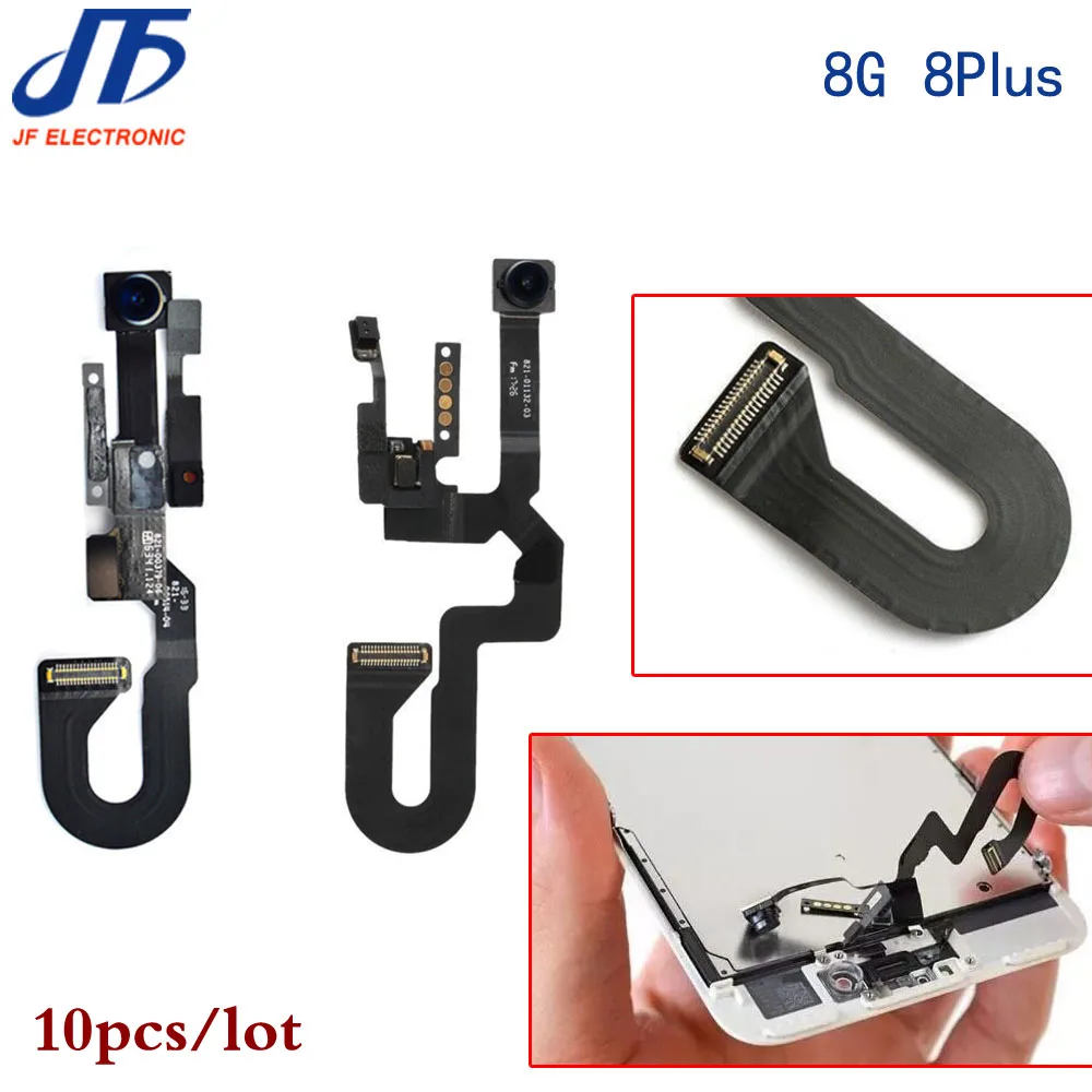 10pcs/lot Small Front Camera Replacement for iPhone 8 8G plus Light Proximity Sensor Flex Cable Facing Module Parts