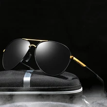 Брендовые Новые поляризованные солнцезащитные очки Mercede, мужские солнцезащитные очки для вождения, UV400, мужские очки-авиаторы, Винтажные Солнцезащитные очки с аксессуарами 563