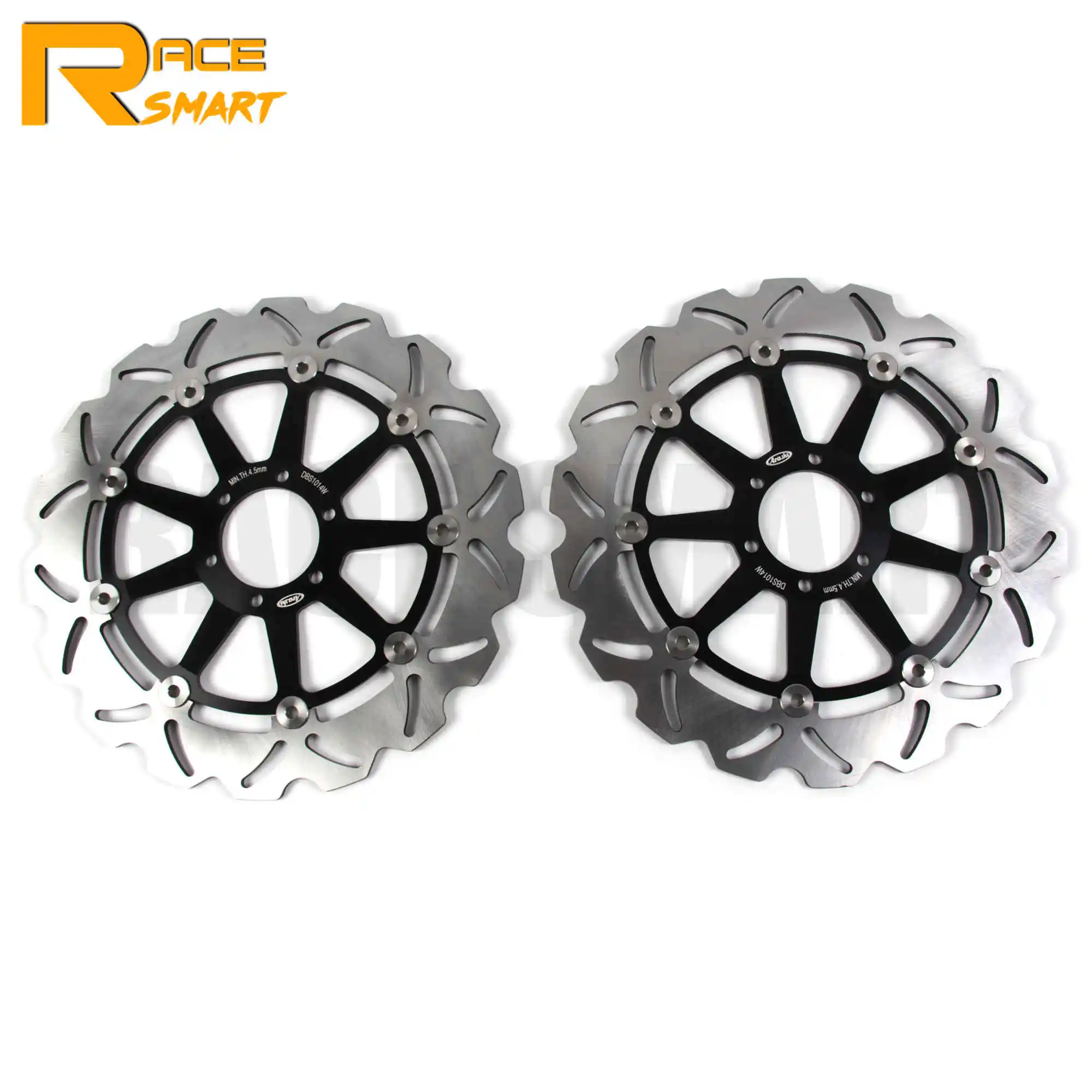 Black Мотоцикл CNC передние тормозные диски для Модель Aprilia RSV R 1000 2000 Диски роторы RSV R 1000 1999-2000 RSV 1000R RSV-R 1999 2000 99 00 - Цвет: Black