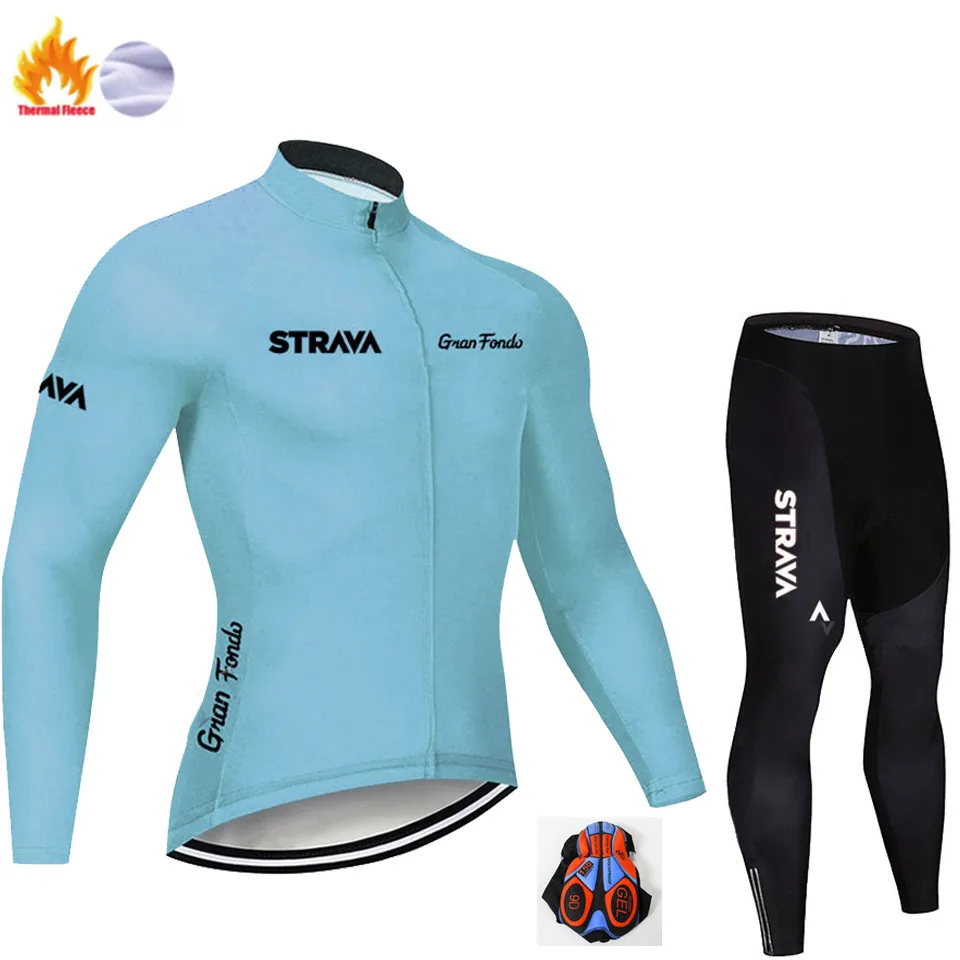 Winter Cycling suit Зимний комбинезон, одежда для велосипеда, теплая флисовая велосипедная одежда, Мужская ветрозащитная велосипедная Джерси, комплект mtb, костюм, спортивная одежда - Цвет: Winter Cycling suit