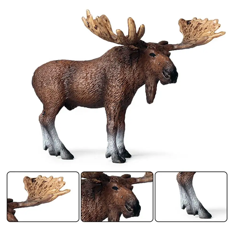 

Simulation Christmas Elk Wild Animal PVC Model Figurine Desk Decor Education Toy birthday gifts