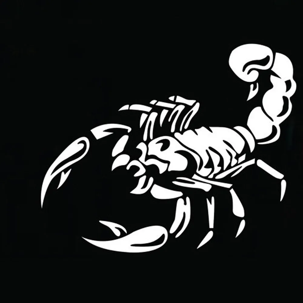 

DAWASARU New Halloween Car Wall Home Sticker Mural Decor Decal Removable Terror Scorpion Wall Home Sticker Mural Decor 15cm*9cm