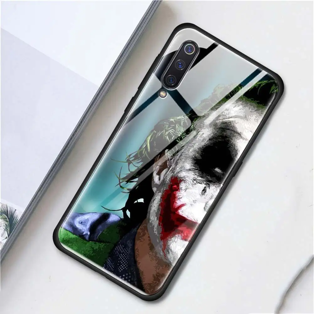 T07 Чехол из закаленного стекла для телефона для Red mi 7, 8A, K20, Note 6, 7, 8 Pro, чехол для Xiaomi mi, A3, CC9E, CC9, задняя крышка, Бэтмен, Джокер, Темный рыцарь - Цвет: T07