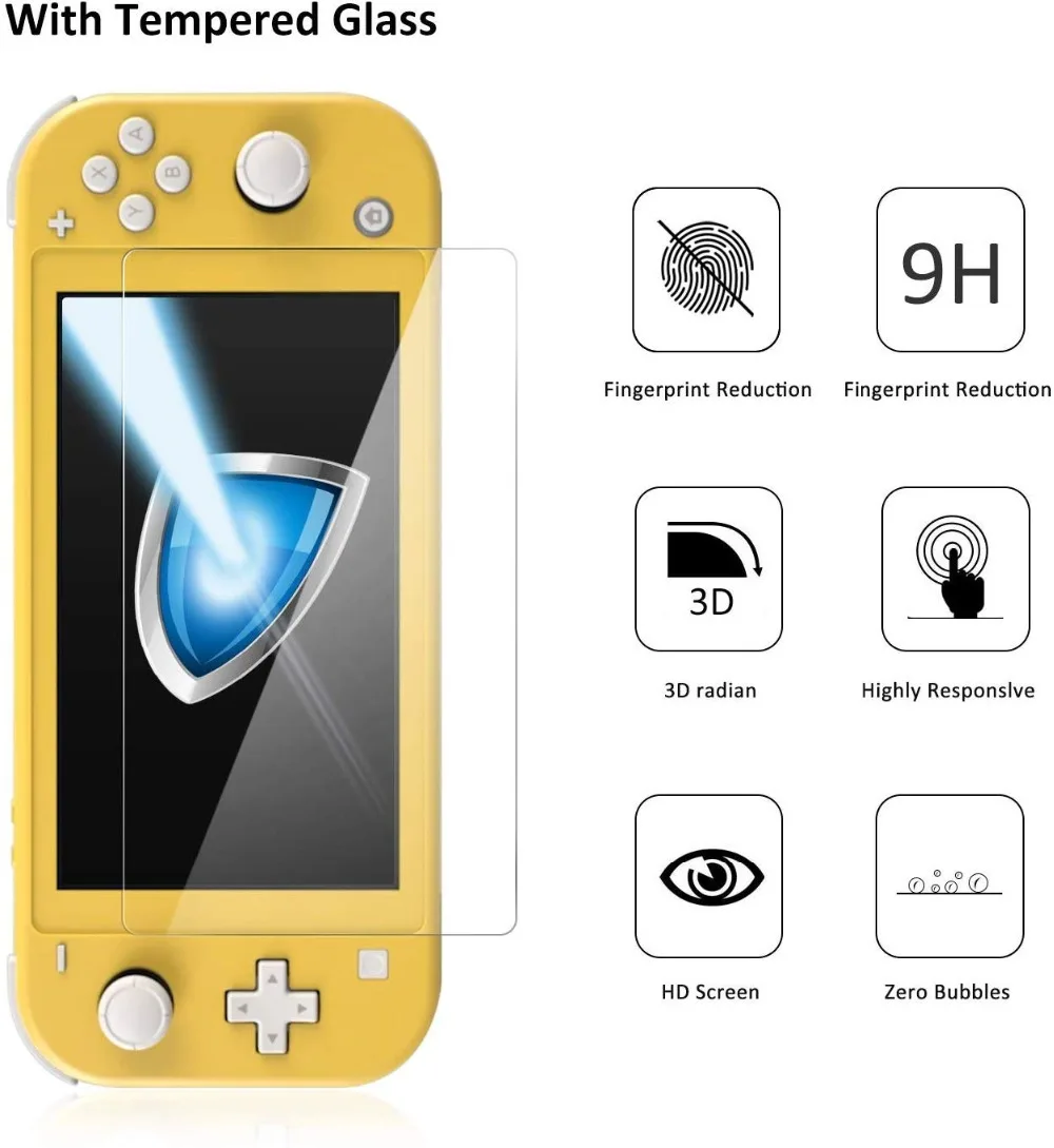 Мягкий ТПУ чехол CHINFAI для shand Switch Lite эргономичный Нескользящий Резиновый защитный чехол-подставка для NS Switch Lite мини-консоль