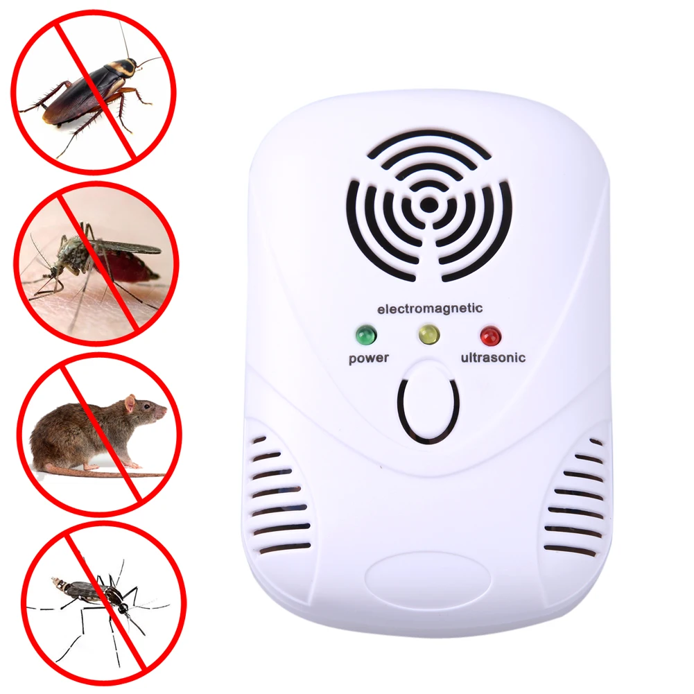 

Electronic Ultrasonic Insect Repellent Mouse Cockroach Trap Mosquito Trap Mosquito Repellent Insect Spider Spider US EU Plug