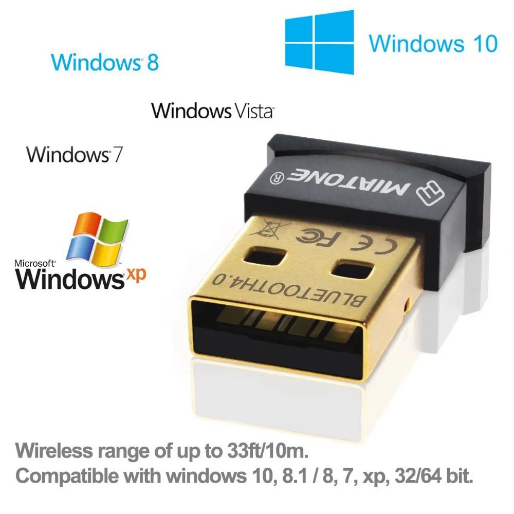 Мини USB Bluetooth адаптер V4.0 CSR двойной режим W Wireless Bluetooth Dongle 4,0 передатчик для Windows 10, 8, Win 7/Vista/XP 32/64Bi