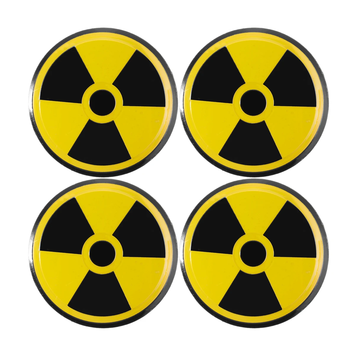 4pcs 5.5cm Nuclear Radiation Logo Car Tyre Wheel Center Hub Cap Emblem Decal Badge Symbol Sticker Creative Patterns |
