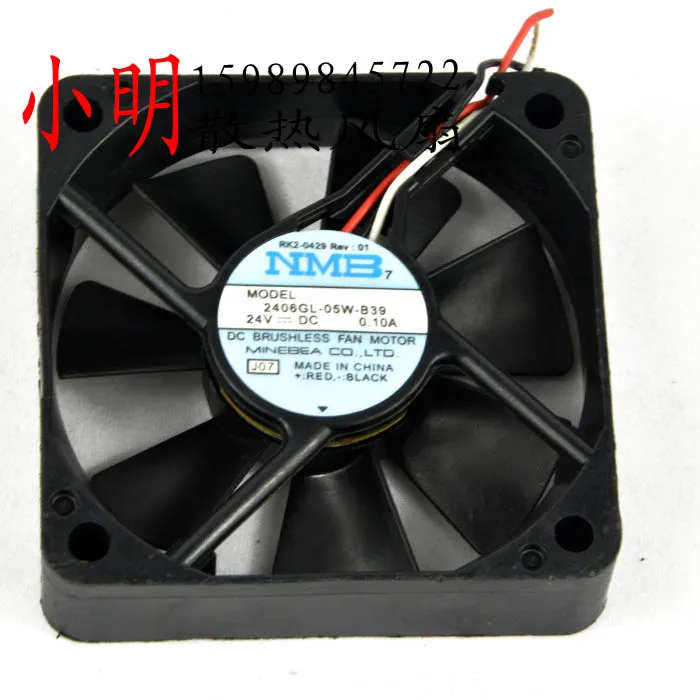 6 см 6015 2406GL-05W-B39 24V 0.10A защиты электродвигателя Вентилятор охлаждения