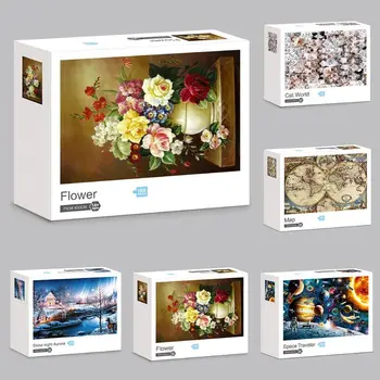 

1000 Piece Jigsaw Puzzles Adult Kids Decompression Game Toy Educational Children Creative Gifts