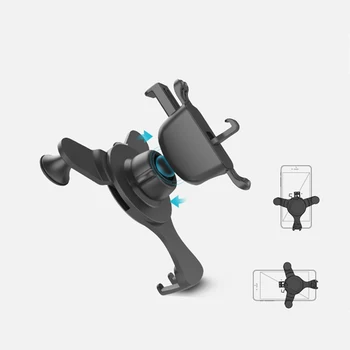 

Hot Accessories Universal Rotation Gravity Air Outlet GPS Stand Bracket Car Mount Phone Holder Plastic Horizontal Vertical Clip