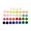 20Pcs/lot 925 Silver Needle Mini Stud Earrings Round Acrylic Colorful Helix Cartilage Tragus Lobe Ear Piercing Jewelry Wholesale 1
