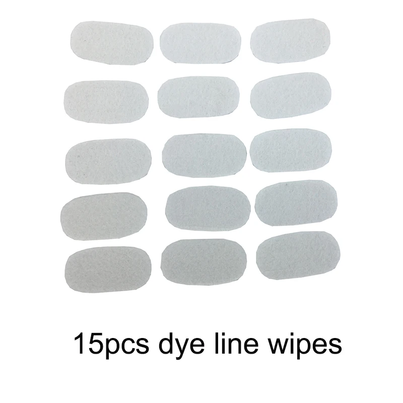 15pcs dye line wipe Аксессуары для татуировок микроблейдинг для бровей линейка с ниткой протрите брови Измерьте инструменты для моделирования перманентные принадлежности для макияжа - Цвет: 15pcs dye line wipe