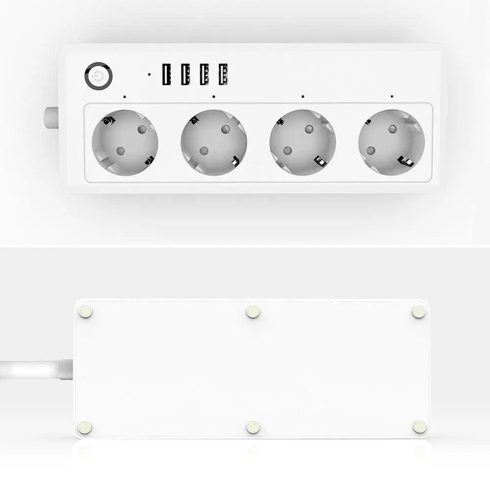 Teekar Wifi умная лента питания 4 розетки EU/US/UK с 4 usb зарядным портом умная жизнь работа с Alexa Google домашний помощник
