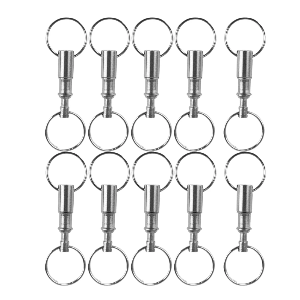 

Removable Pull Apart Keychain Key Ring (10 Pack)