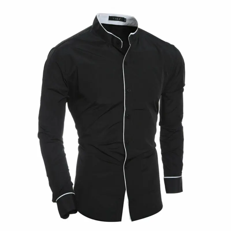 2020 Men's Luxury Casual Formal Shirt Long Sleeve Slim Fit Business Dress Shirts Tops Social Blouse Men Formal Blouse 2020 Men's Luxury Casual Formal Shirt Long Sleeve Slim Fit Business Dress Shirts Tops Social Blouse Men Formal Blouse