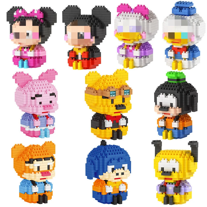NEW Disney Minnie Mouse Nanoblock Building Block Set Puzzle Hobby Girls Toy 