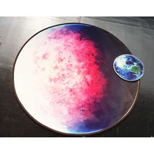 Напольный коврик, ковер, коврики для гостиной, разноцветный, защита от пыли, Круглый, модный, полиэстер, 80*80 см, для ванной, столовой