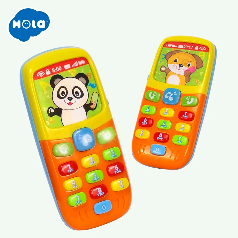 HOLA 956 детские игрушки мобильный телефон Раннее Обучение машина Электрический телефон модель машина игрушка для детей