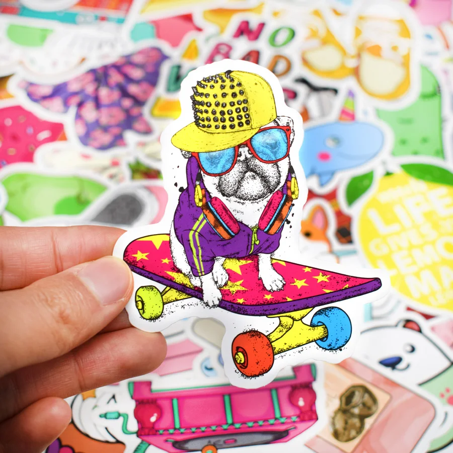 100 PCS Cute Cartoon Stickers Girl Vsco Anime Pink Kawaii Graffiti Waterproof Stickers to DIY Laptop Suitcase Skateboard Guitar