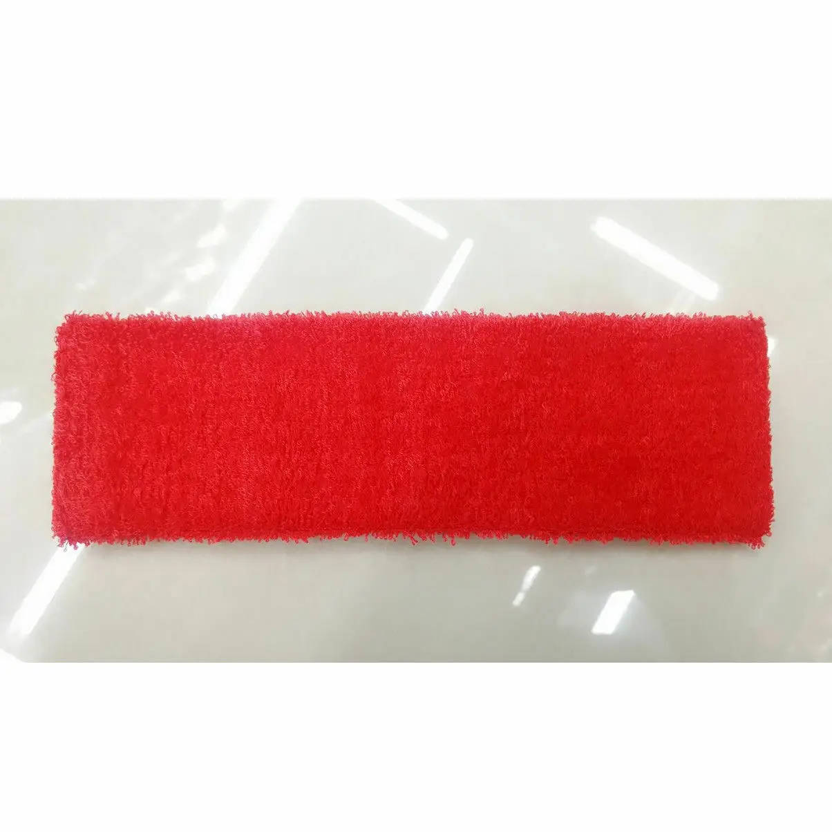 Красный Womens Men Solid Cotton Sport Sweat Sweatband Headband Yoga Gym Stretch Head Band Hair - Цвет: Красный