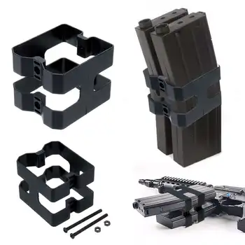

Double Magazine Clip Connector for JinMing M4A1 Scar Gel Ball Toy Holster Double Stack