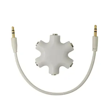 

One Minute Two Electronic Small Gift Music Sharing Device Couple Music Adapter Headphone Splitter Snowflake