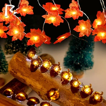 

2020 New 2/3/4m Acorn Pinecone LED Waterproof String Lights Battery Powered with 8 Modes