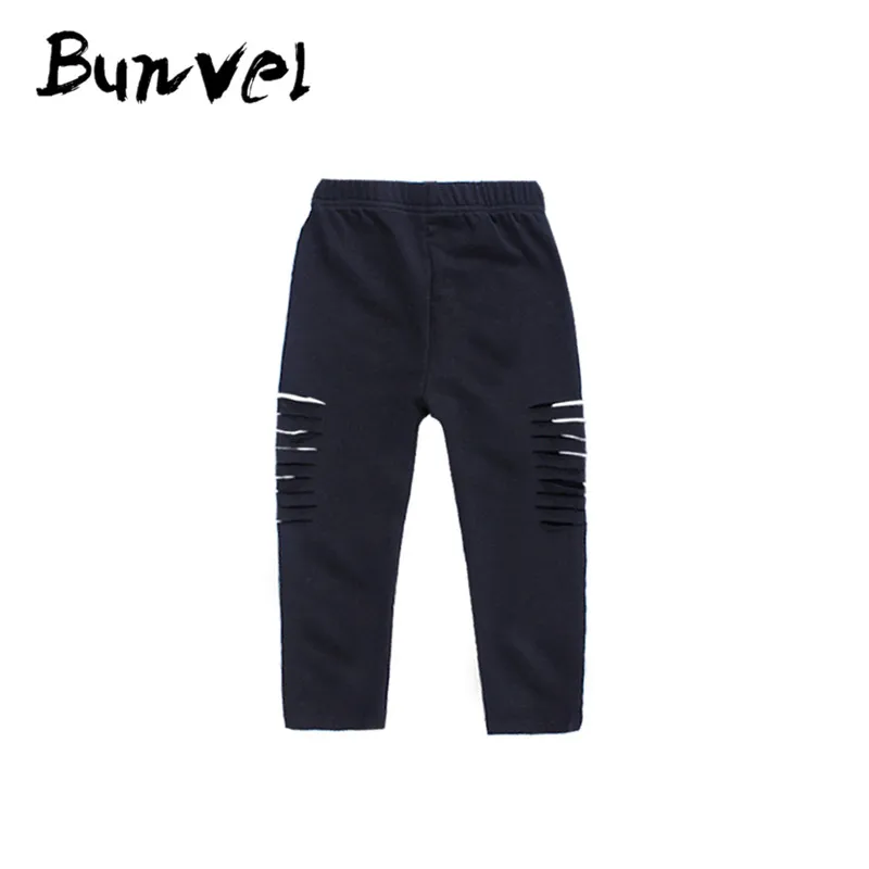 Bunvel/осенний Детский комплект, рубашка с вышитыми цветами+ штаны с дырками Одежда для новорожденных мальчиков и девочек комплект одежды в полоску с длинными рукавами из 2 предметов