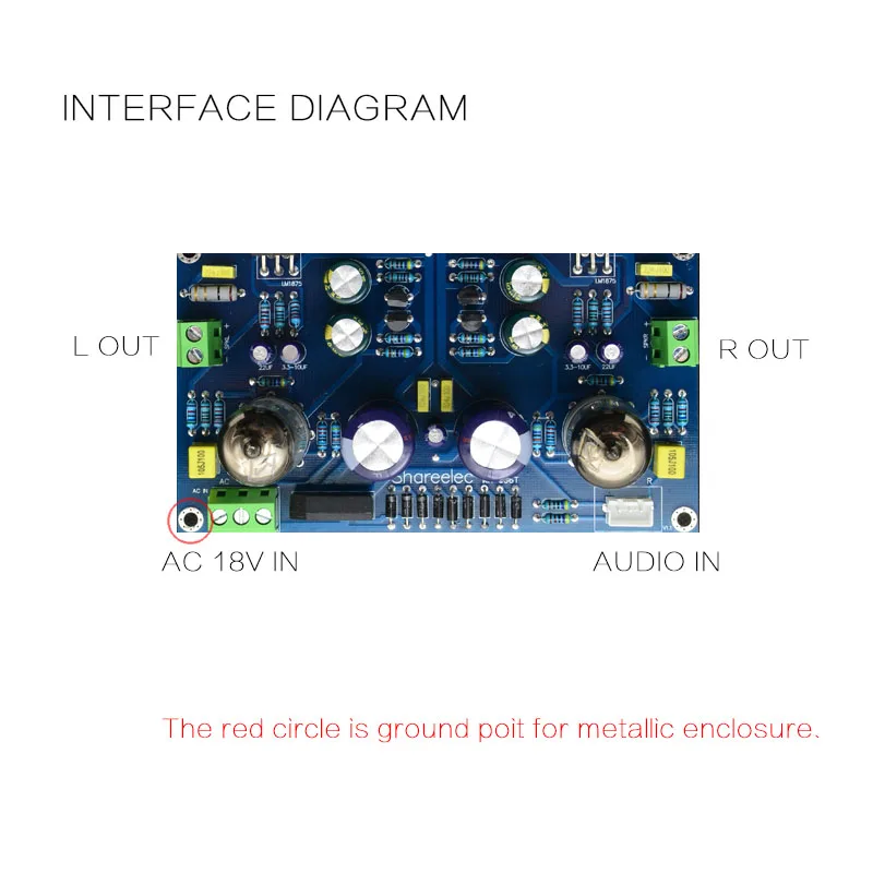 

HIFI Vacuum Tube Amplifier Board Electronic Valve Amplifier 6J1+LM1875 Amplifier Ac18V Diy Kit