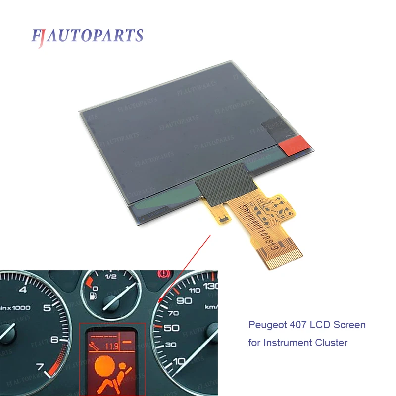 Pantalla LCD de clúster de instrumentos, reparación de píxeles de tablero, para Peugeot 407, 407SW, HDI