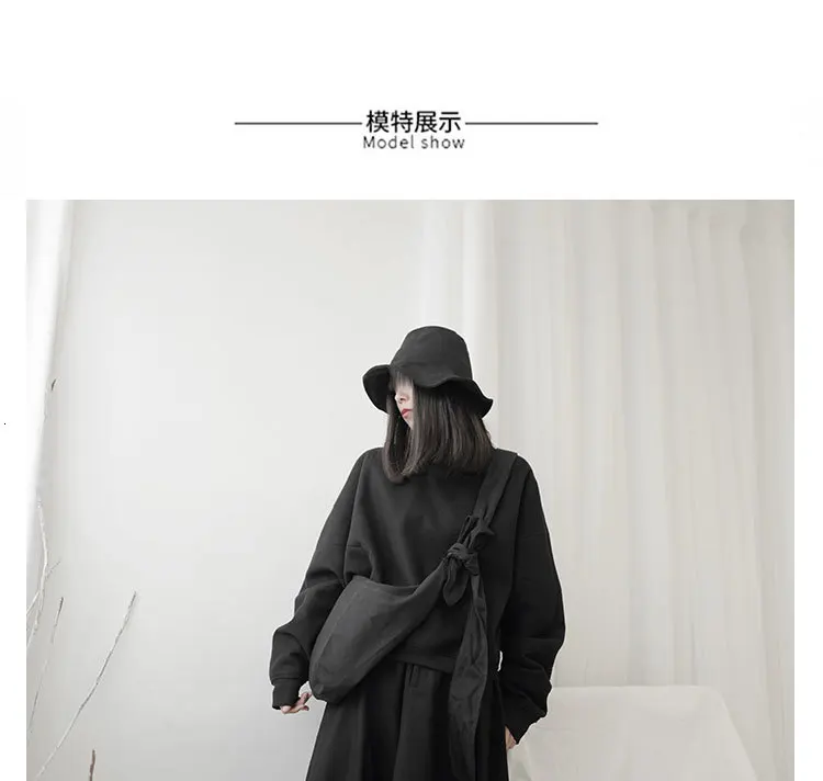 LANMREM Yamamoto стиль темно-черный один продукт простая сумка через плечо одноцветная модная мужская и женская 19B-a242