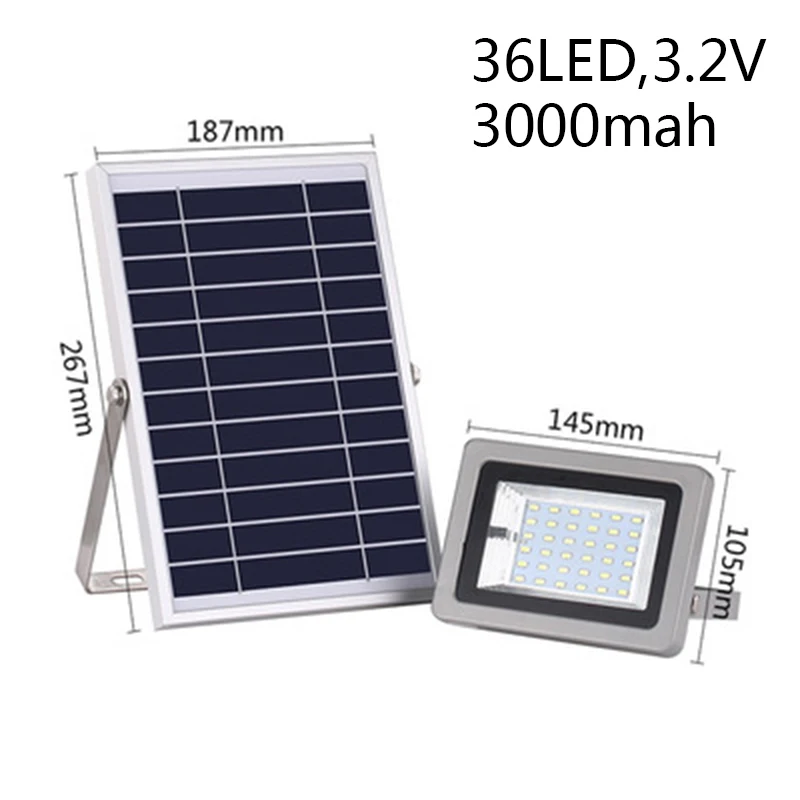 

36/54 LED Motion Sensor Solar Powered Flood Lights Outdoor Garden Security Lamp