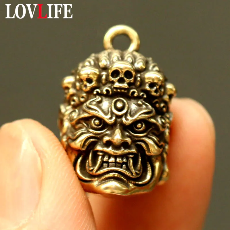brass buddha head pendants (24)