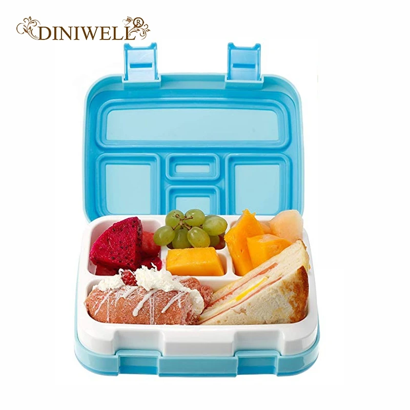 Bento Box пластиковый герметичный Ланч-бокс с пятью отсеками из пшеничного волокна