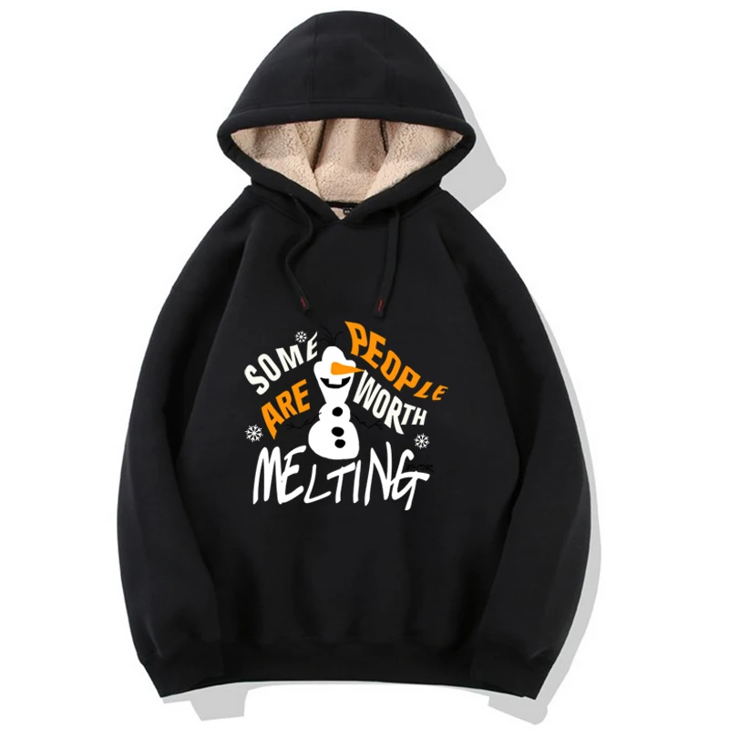 Winter Warm Cashmere Hoodies Sweatshirts Men 2019 Streetwear Gothic Black Sweatshirt Fashion Snow Letter Printing Tracksuit Tops | Мужская